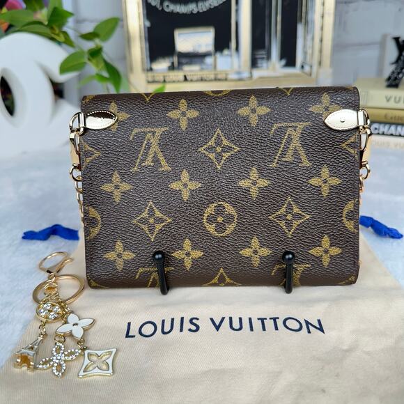 SOLD Louis Vuitton Monogram Porte Tresor Etui Papiers  Crossbody w/ Chain - Picture 3 of 14